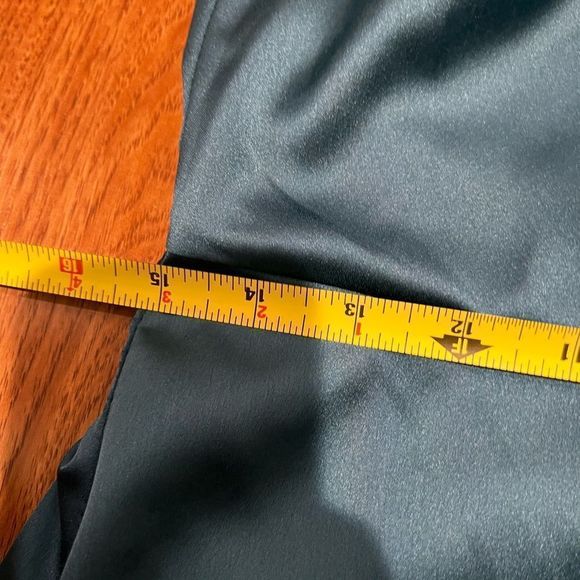 SHOWPO. CLOUD COVER DRESS IN TEAL SATIN - Picture 6 of 8